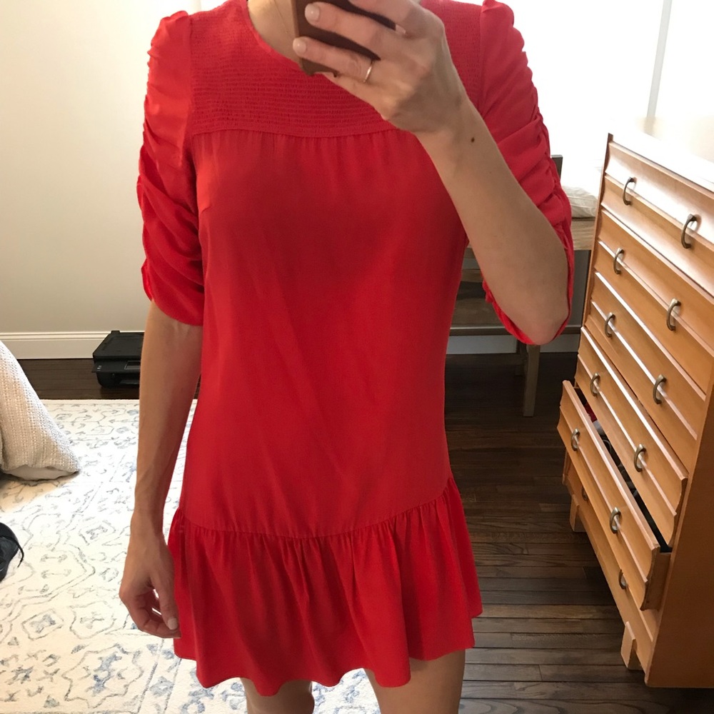 Gallery 1 shirred sleeve minidress, SZ 1